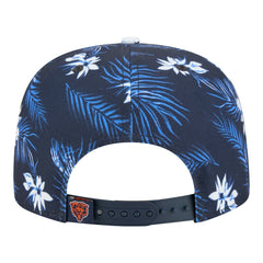 Chicago Bears New Era Palm Print A-Frame 9FIFTY Snapback Hat Navy