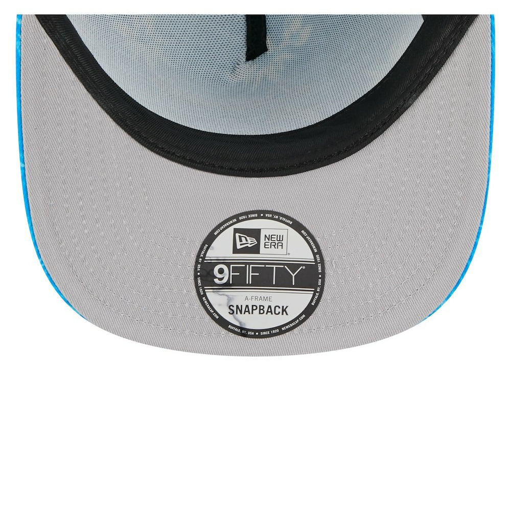 Detroit Lions New Era Palm Print A-Frame 9FIFTY Snapback Hat Blue
