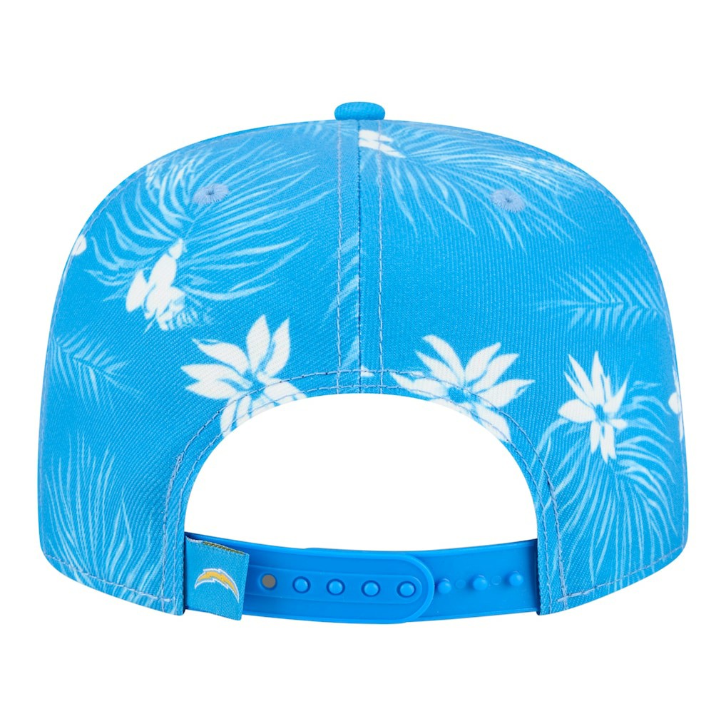 Los Angeles Chargers New Era Palm Print A-Frame 9FIFTY Snapback Hat Powder Blue