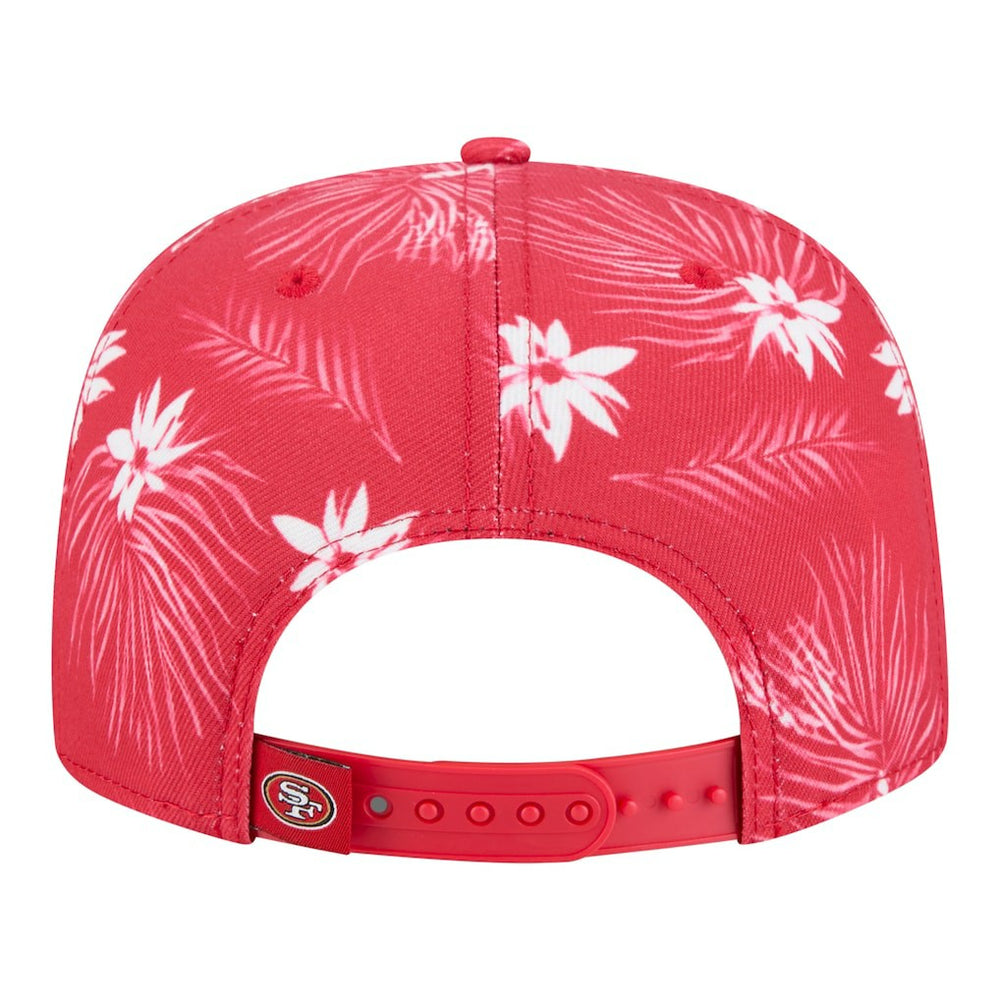 San Francisco 49ers New Era Palm Print A-Frame 9FIFTY Snapback Hat Scarlet