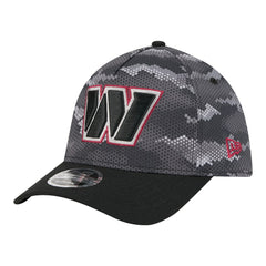 Washington Commanders New Era Camo A-Frame 39THIRTY Flex Hat Black