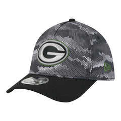 Green Bay Packers New Era Camo A-Frame 39THIRTY Flex Hat Black