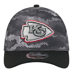 Kansas City Chiefs New Era Camo A-Frame 39THIRTY Flex Hat Black