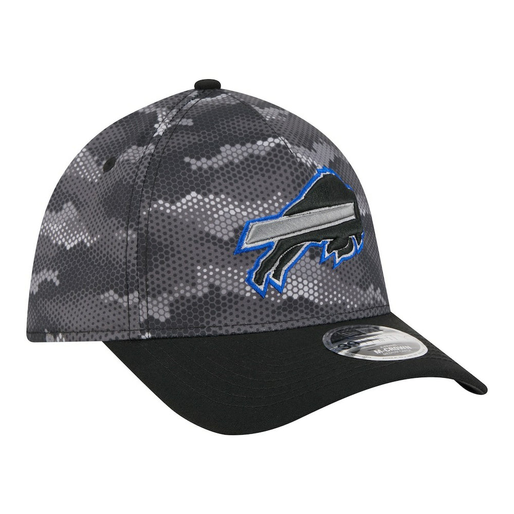 Buffalo Bills New Era Camo A-Frame 39THIRTY Flex Hat Black