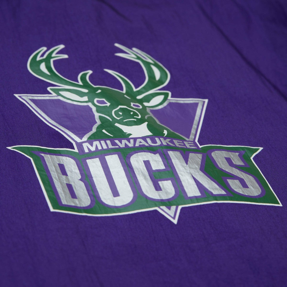 Milwaukee Bucks Playmaker Full-Zip Hooded Windbreaker Jacket Purple | Mitchell & Ness discount
