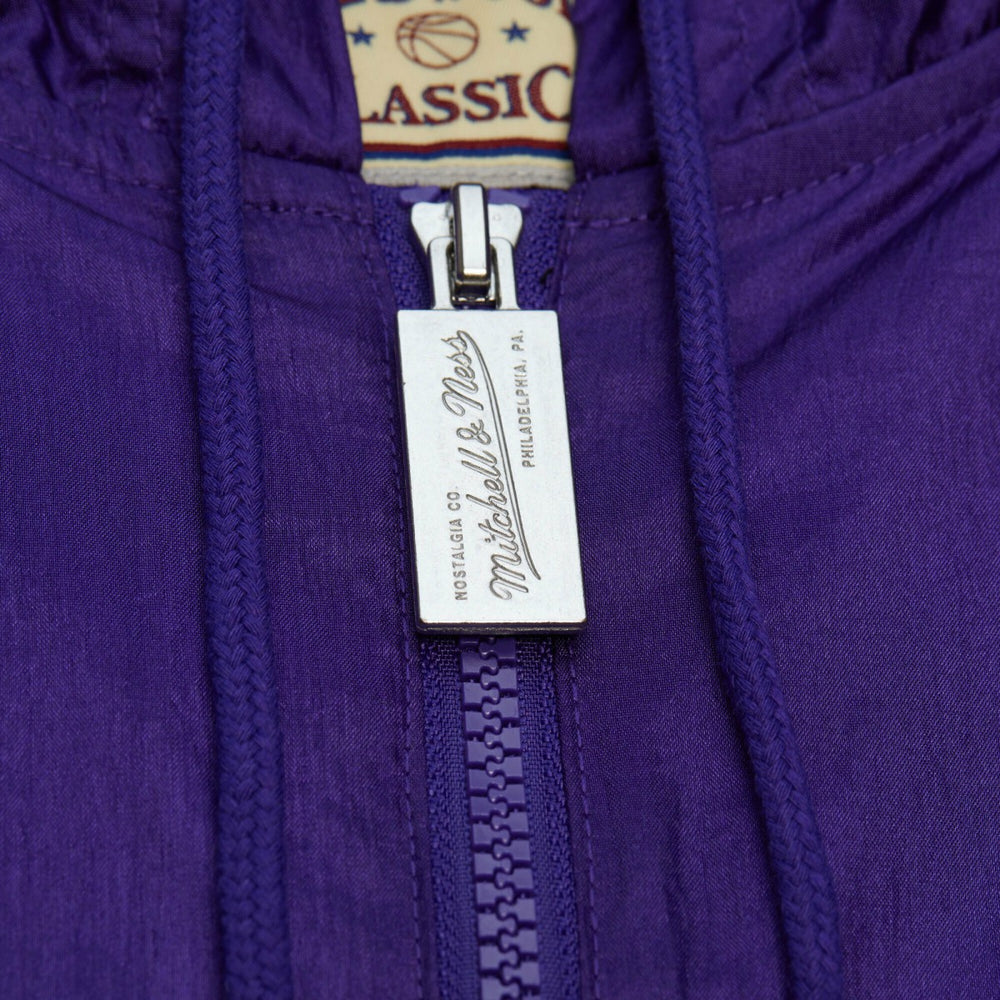 Milwaukee Bucks Playmaker Full-Zip Hooded Windbreaker Jacket Purple | Mitchell & Ness discount