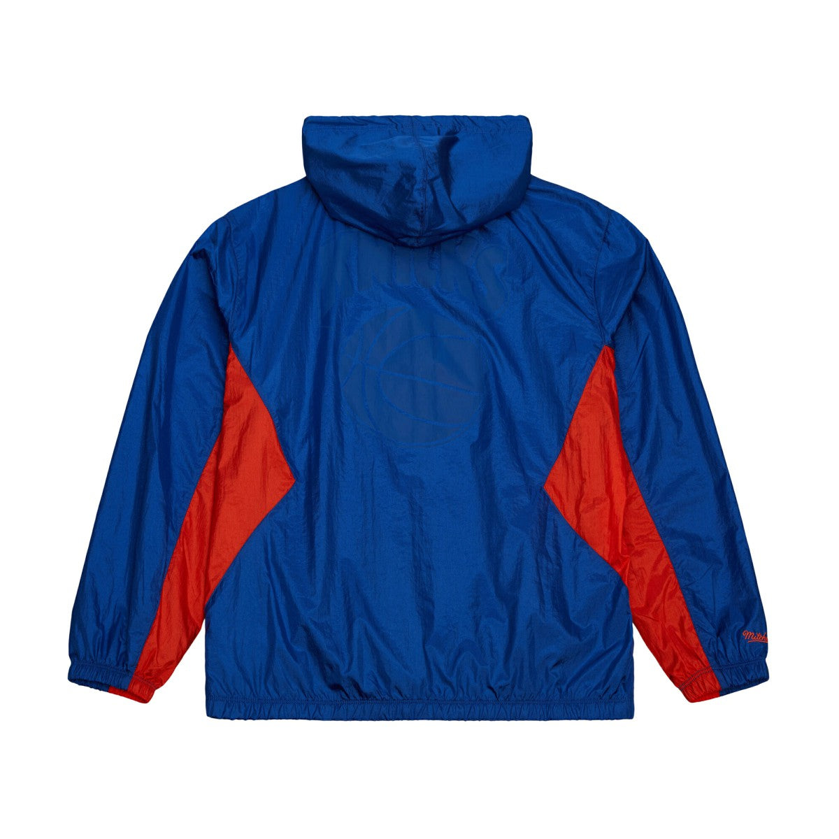 New York Knicks Playmaker Full-Zip Hooded Windbreaker Jacket Blue | Mitchell & Ness