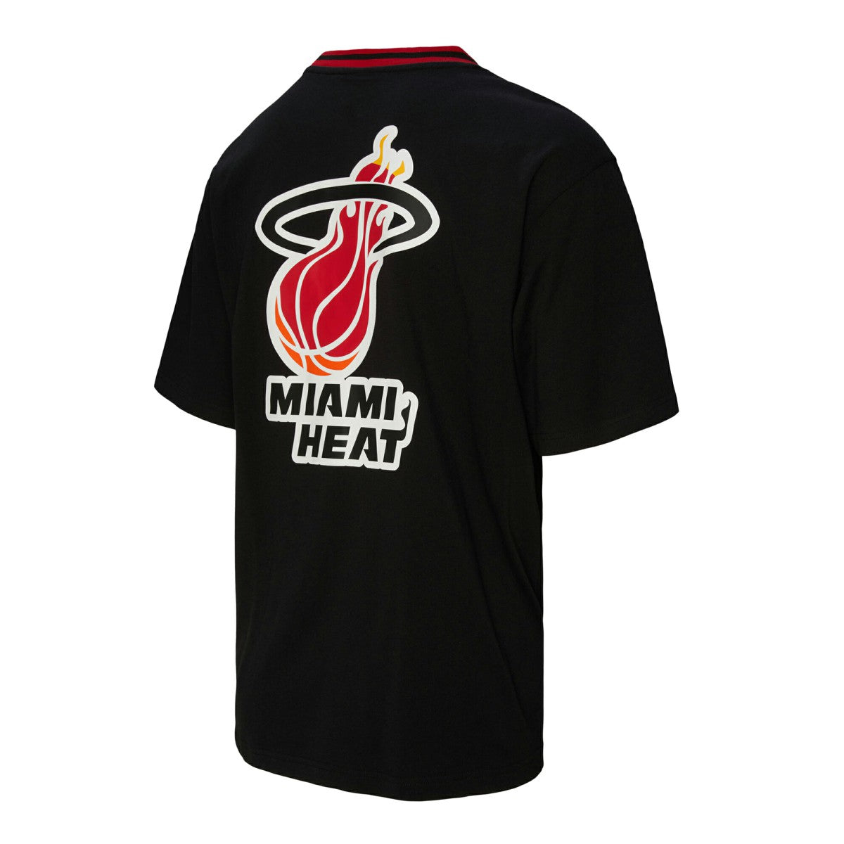 Miami Heat Unisex Playmaker Vintage Logo T-Shirt Black | Mitchell & Ness US