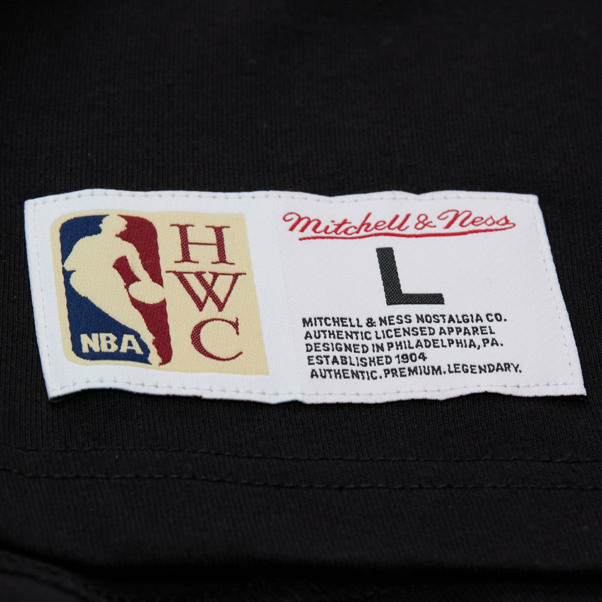 Miami Heat Unisex Playmaker Vintage Logo T-Shirt Black | Mitchell & Ness US