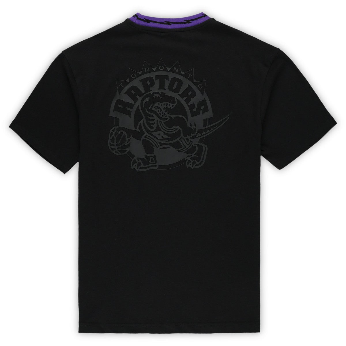 Toronto Raptors Unisex Playmaker Vintage Logo T-Shirt Black | Mitchell & Ness US