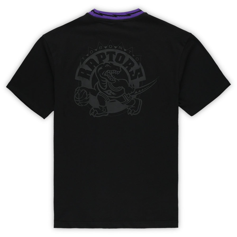 Toronto Raptors Unisex Playmaker Vintage Logo T-Shirt Black | Mitchell & Ness US