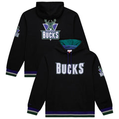 Milwaukee Bucks Unisex Vintage Heavyweight Hoodie Black | Mitchell & Ness