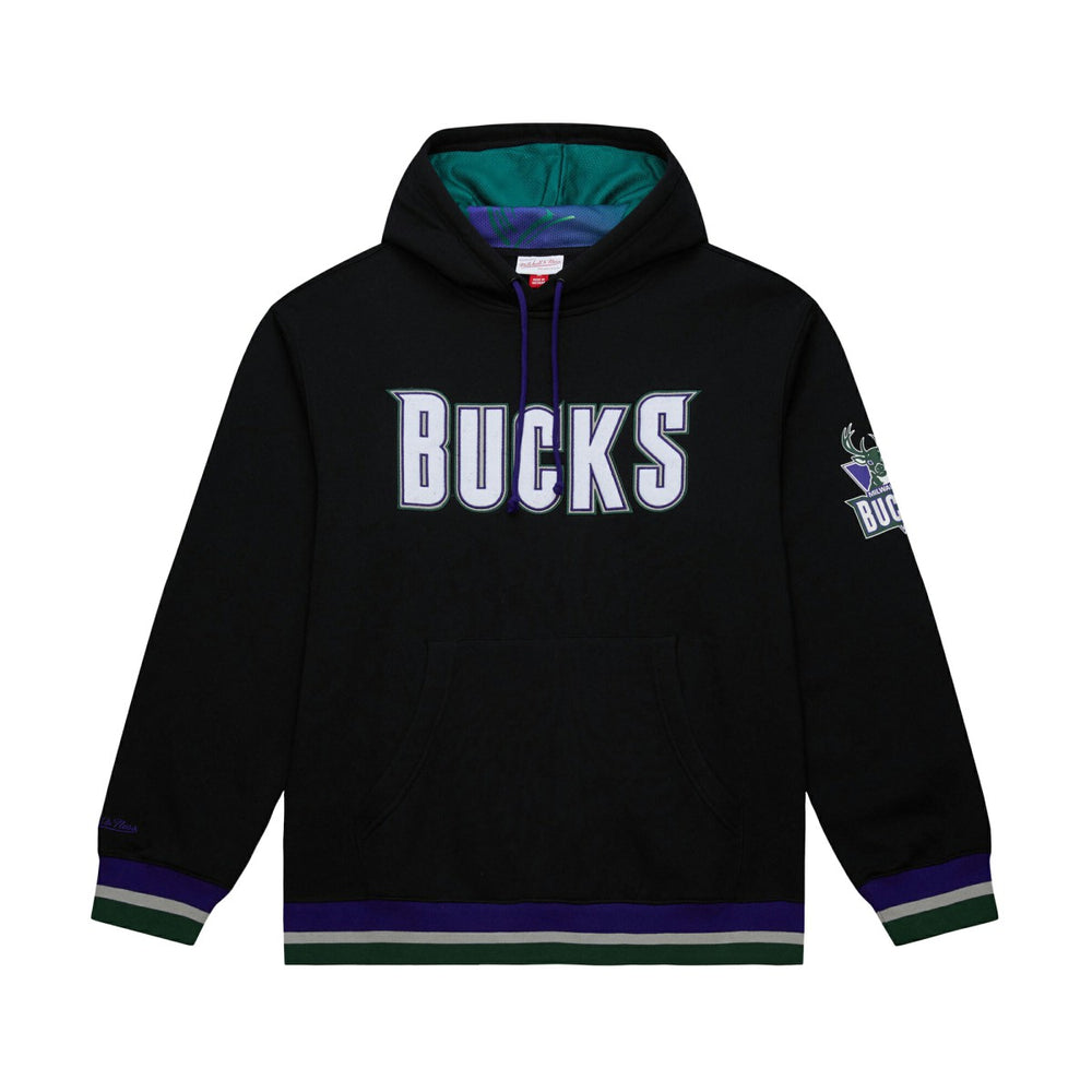 Milwaukee Bucks Unisex Vintage Heavyweight Hoodie Black | Mitchell & Ness