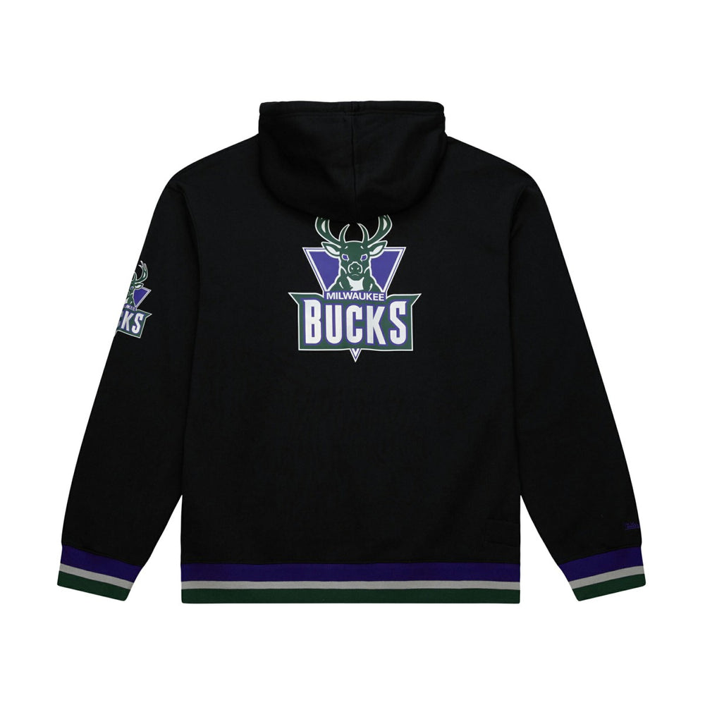 Milwaukee Bucks Unisex Vintage Heavyweight Hoodie Black | Mitchell & Ness