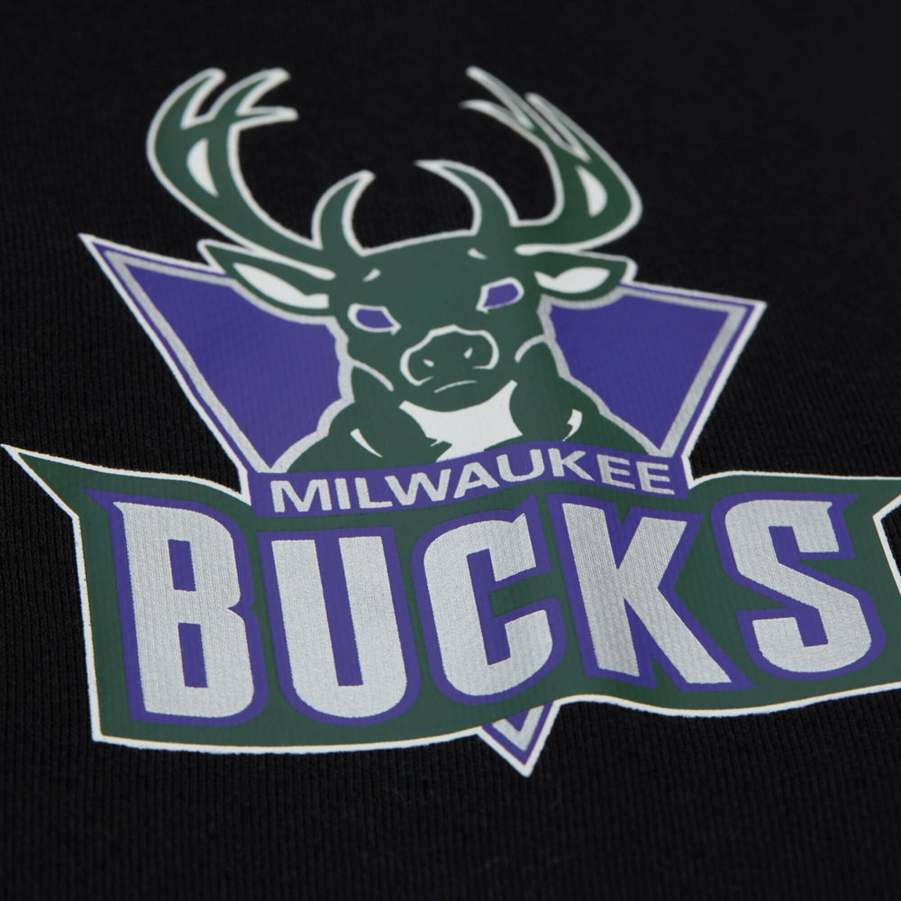 Milwaukee Bucks Unisex Vintage Heavyweight Hoodie Black | Mitchell & Ness