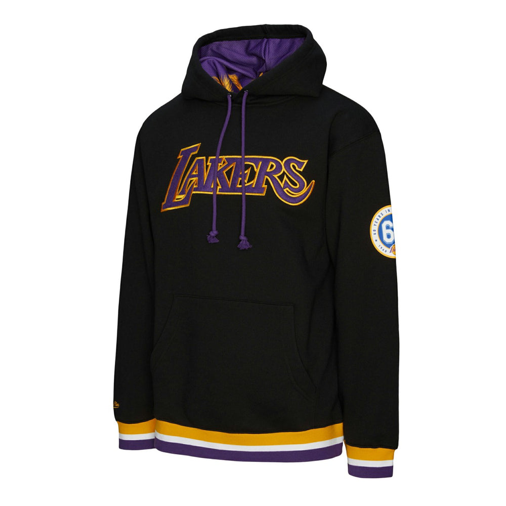 Los Angeles Lakers Unisex Vintage Heavyweight Hoodie Black | Mitchell & Ness online