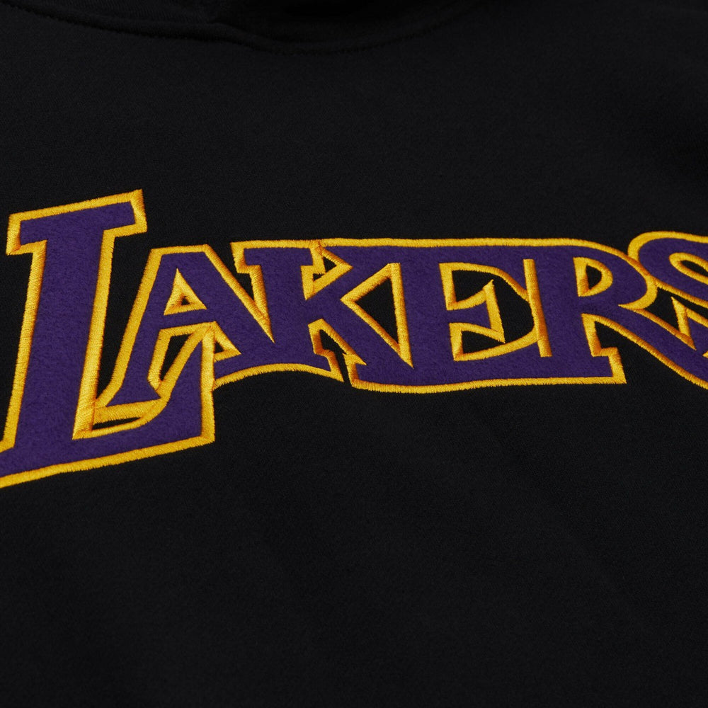 Los Angeles Lakers Unisex Vintage Heavyweight Hoodie Black | Mitchell & Ness online