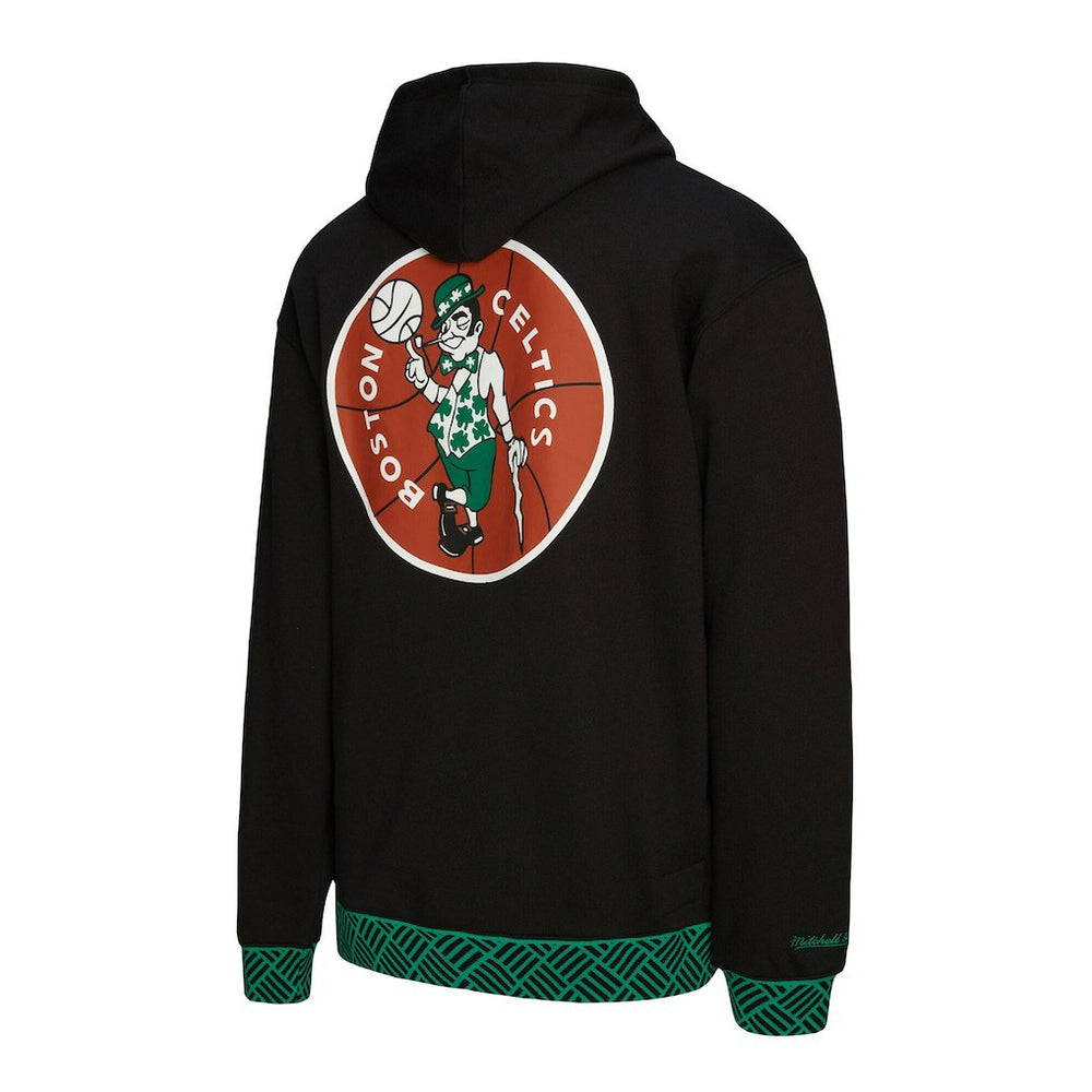 Boston Celtics Unisex Vintage Heavyweight Hoodie Black | Mitchell & Ness for sale