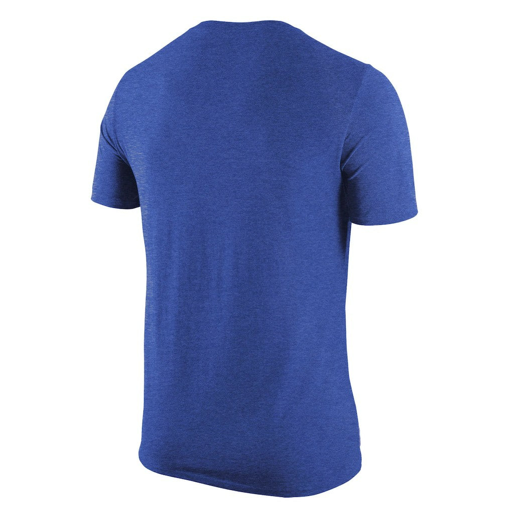 New York Knicks Tri-Blend T-Shirt Heather Royal | Nike for sale
