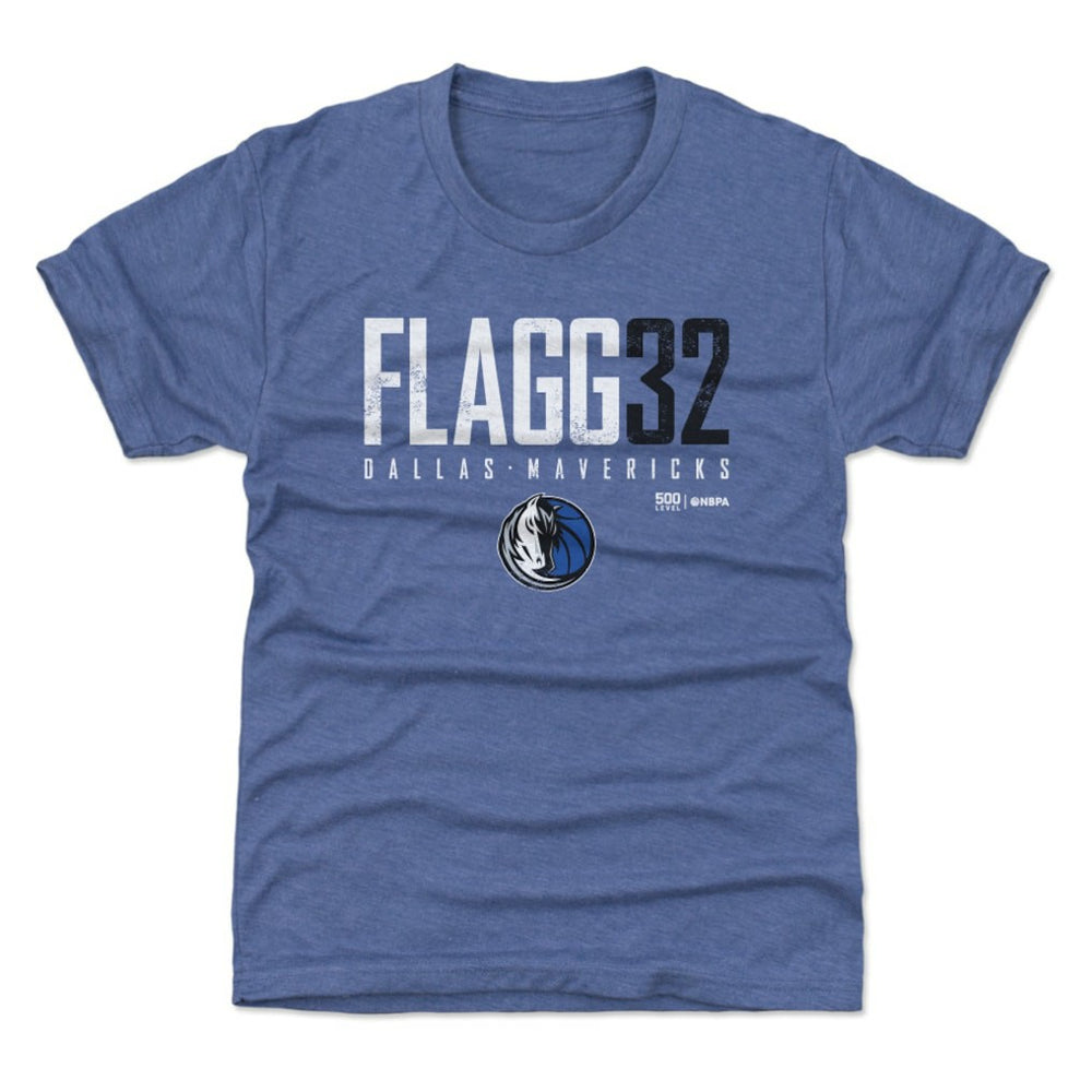 Cooper Flagg Dallas Mavericks 500 Level Youth Elite Name & Number T-Shirt Blue