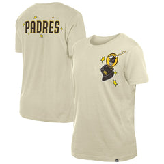San Diego Padres New Era Women's Stars & Cap T-Shirt - Cream - New Era Discount