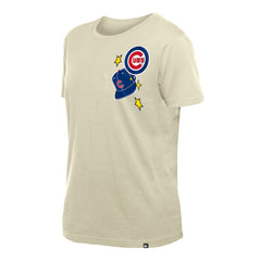 Chicago Cubs New Era Women's Stars & Cap T-Shirt - Cream - New Era Discount