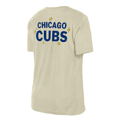 Chicago Cubs New Era Women's Stars & Cap T-Shirt - Cream - New Era Discount