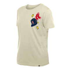 Boston Red Sox New Era Women's Stars & Cap T-Shirt - Cream - New Era on Sale
