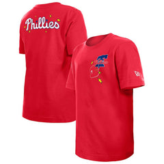 Philadelphia Phillies New Era Youth Stars & Cap T-Shirt - Red - New Era Discount