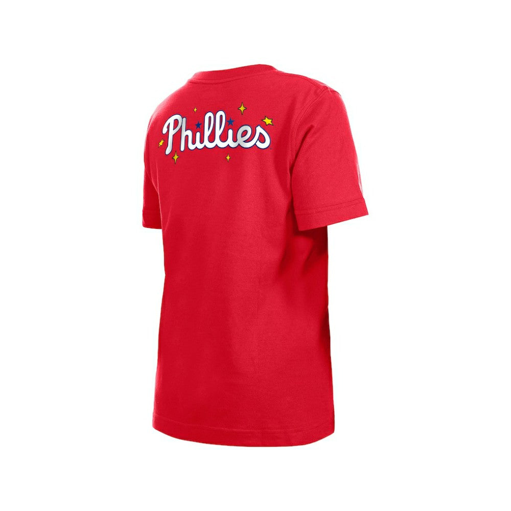 Philadelphia Phillies New Era Youth Stars & Cap T-Shirt - Red - New Era Discount