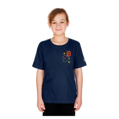 Detroit Tigers New Era Youth Stars & Cap T-Shirt - Navy - New Era Sale