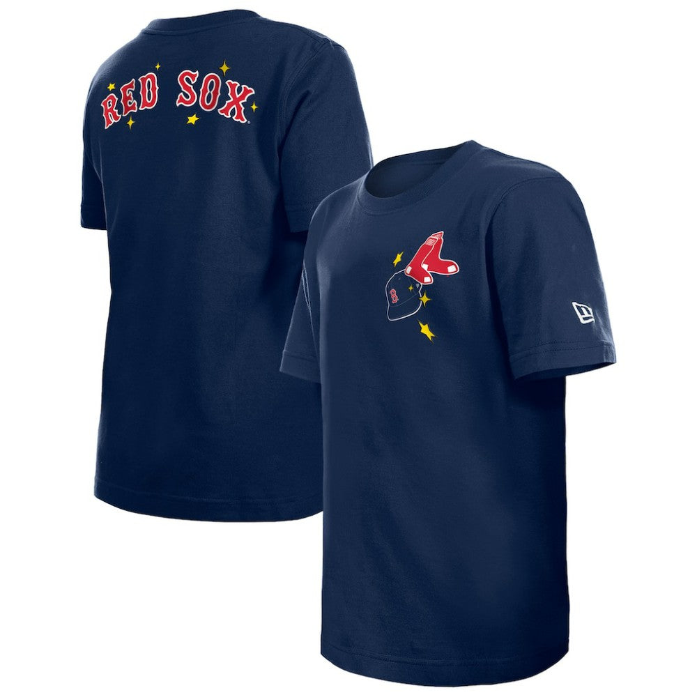 Boston Red Sox New Era Youth Stars & Cap T-Shirt - Navy - New Era Discount