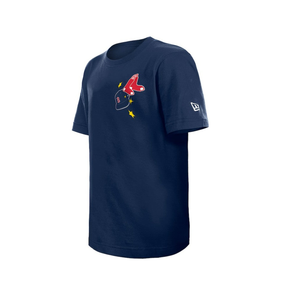 Boston Red Sox New Era Youth Stars & Cap T-Shirt - Navy - New Era Discount