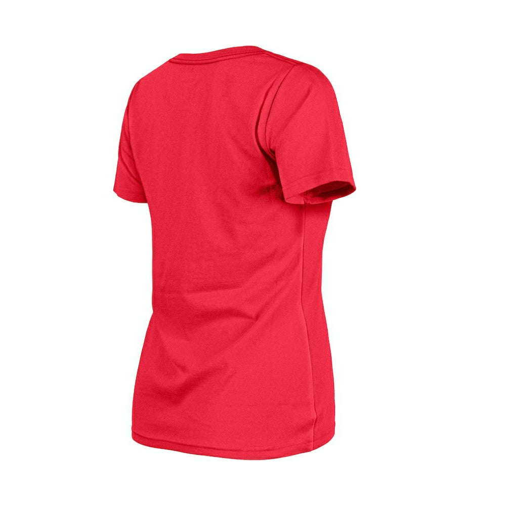 Philadelphia Phillies New Era Women's Little Miss 2 V-Neck T-Shirt - Red - New Era Sale