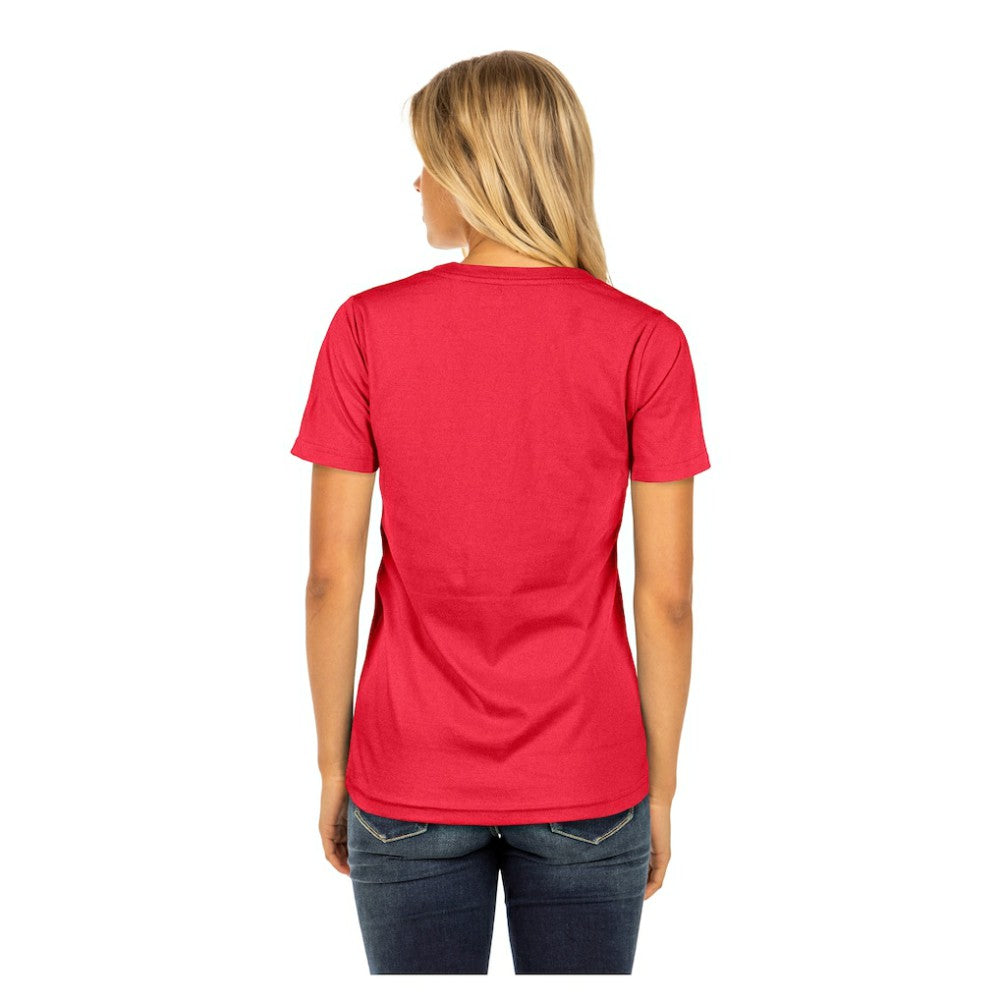 Philadelphia Phillies New Era Women's Little Miss 2 V-Neck T-Shirt - Red - New Era Sale