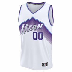 Utah Jazz Fast Break Replica Custom Jersey White Association Edition | Fanatics Lifestyle