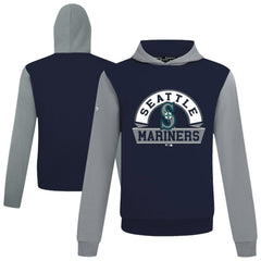 Seattle Mariners Levelwear Throwback Ultimate Banner Arch Hoodie - College Navy - MLB Online