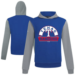 Texas Rangers Levelwear Throwback Ultimate Banner Arch Hoodie - Royal - MLB Discount