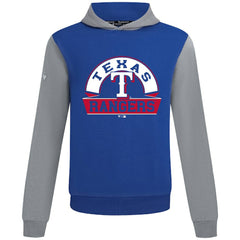 Texas Rangers Levelwear Throwback Ultimate Banner Arch Hoodie - Royal - MLB Discount