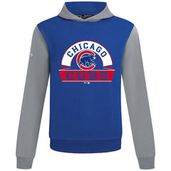 Chicago Cubs Levelwear Throwback Ultimate Banner Arch Hoodie - Royal - MLB Lifestyle