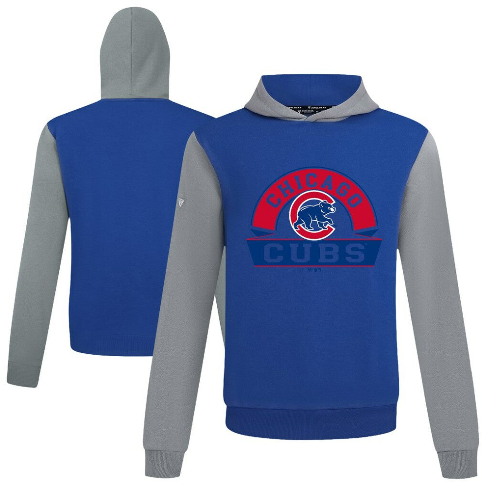 Chicago Cubs Levelwear Throwback Ultimate Banner Arch Hoodie - Royal - MLB Online