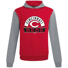 Cincinnati Reds Levelwear Throwback Ultimate Banner Arch Hoodie - Red - MLB Online