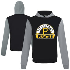 Pittsburgh Pirates Levelwear Throwback Ultimate Banner Arch Hoodie - Black - MLB Sale