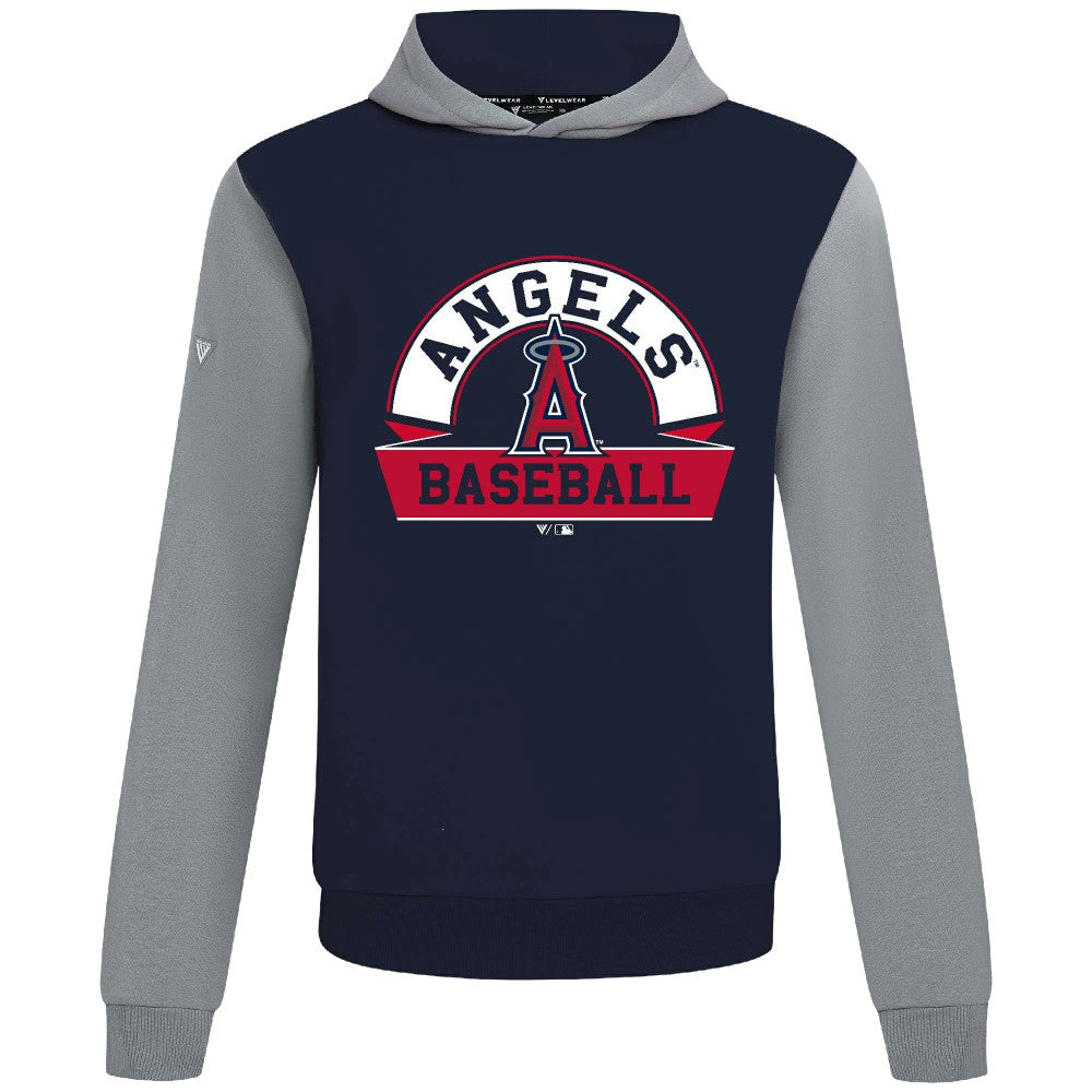 Los Angeles Angels Levelwear Throwback Ultimate Banner Arch Hoodie - Navy - MLB Online