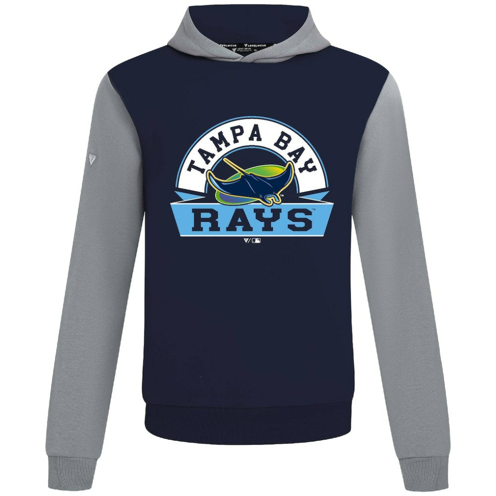 Tampa Bay Rays Levelwear Throwback Ultimate Banner Arch Hoodie - Navy - MLB Sale