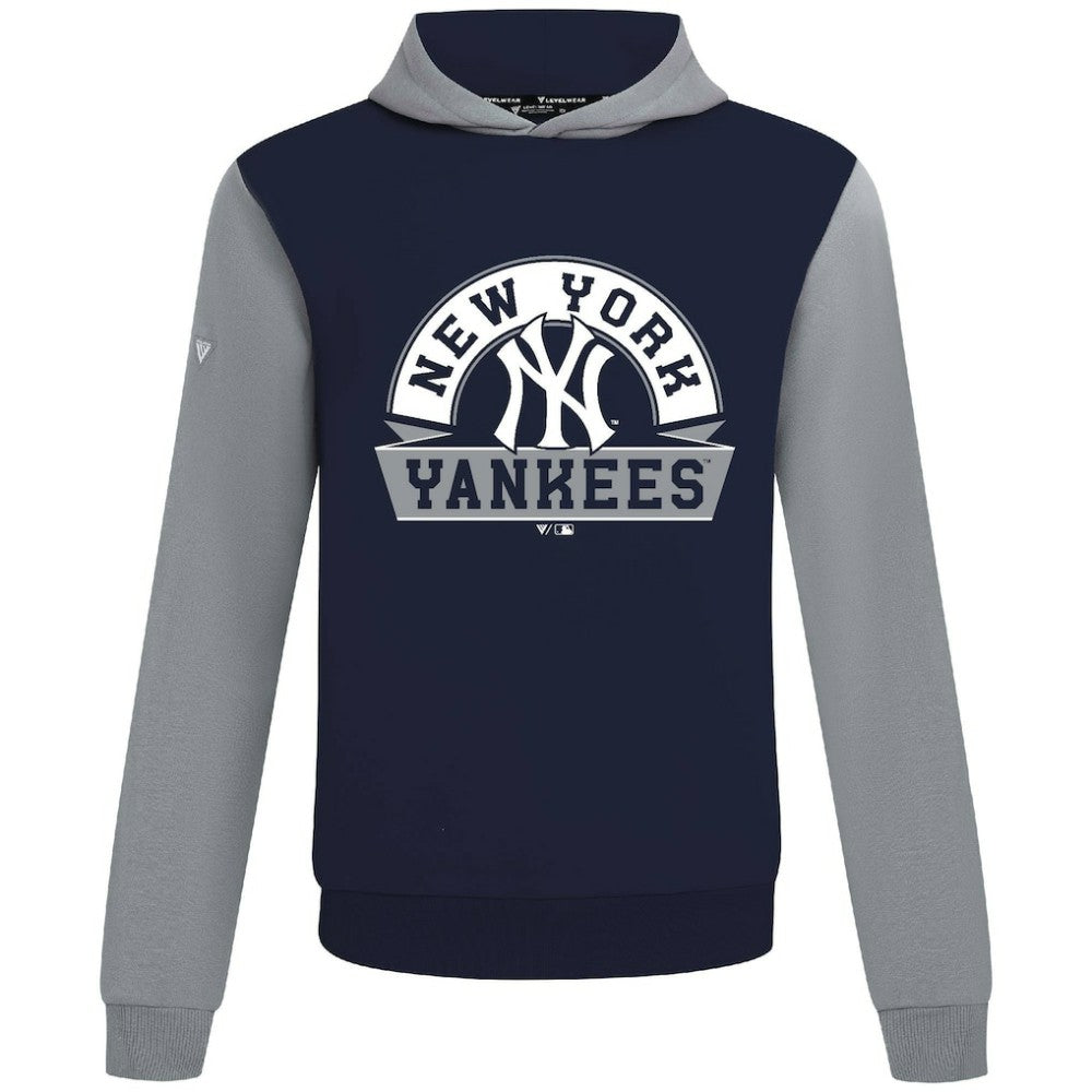 New York Yankees Levelwear Throwback Ultimate Banner Arch Hoodie - Navy - MLB Online