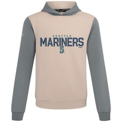 Seattle Mariners Levelwear Throwback Carve Ultimate Hoodie - Sand - MLB Lifestyle