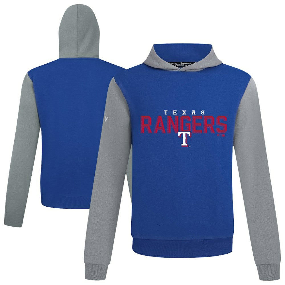 Texas Rangers Levelwear Throwback Carve Ultimate Hoodie - Royal - MLB on Sale