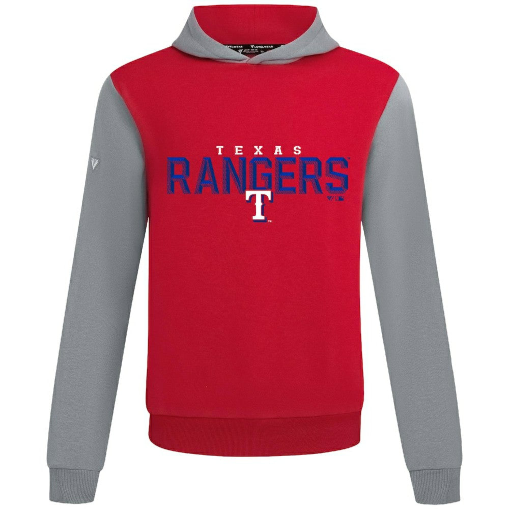 Texas Rangers Levelwear Throwback Carve Ultimate Hoodie - Red - MLB on Sale