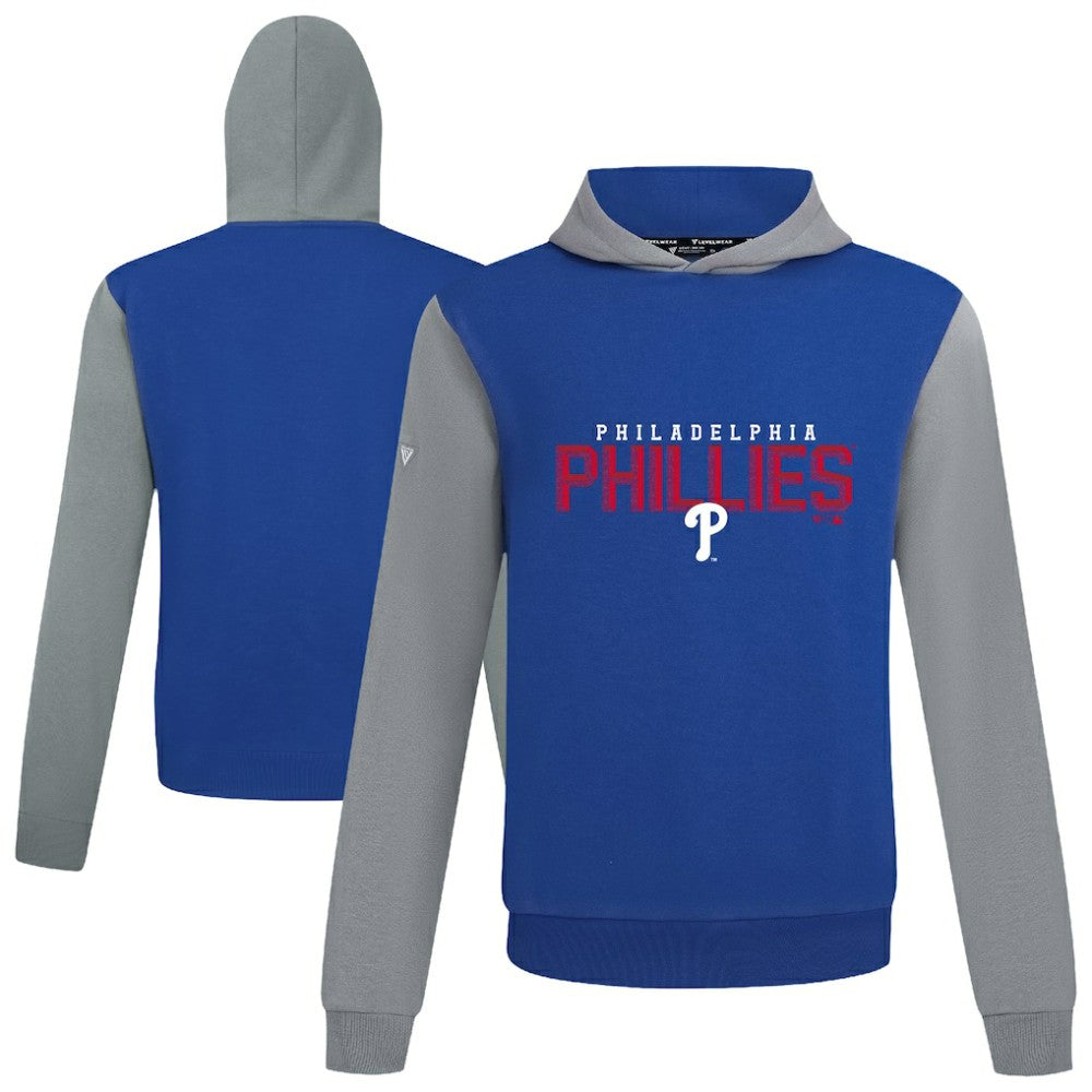 Philadelphia Phillies Levelwear Throwback Carve Ultimate Hoodie - Royal - MLB Sale